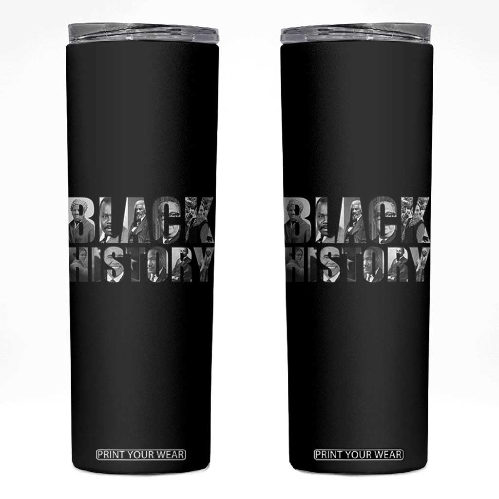 African American Leaders Skinny Tumbler Black History Month Legends TS12 Black Print Your Wear