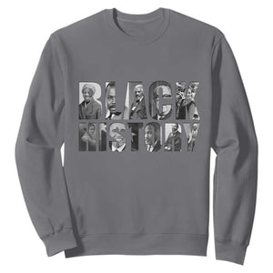 African American Leaders Sweatshirt Black History Month Legends TS12 Charcoal Print Your Wear