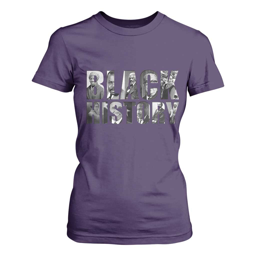 African American Leaders T Shirt For Women Black History Month Legends TS12 Purple Print Your Wear