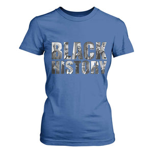 African American Leaders T Shirt For Women Black History Month Legends TS12 Royal Blue Print Your Wear