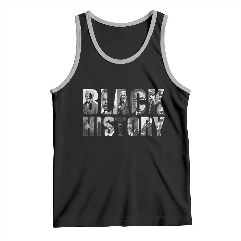 African American Leaders Tank Top Black History Month Legends TS12 Black Athletic Heather Print Your Wear