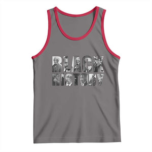 African American Leaders Tank Top Black History Month Legends TS12 Deep Heather Red Print Your Wear