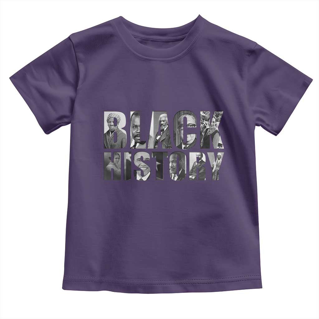 African American Leaders Toddler T Shirt Black History Month Legends TS12 Purple Print Your Wear