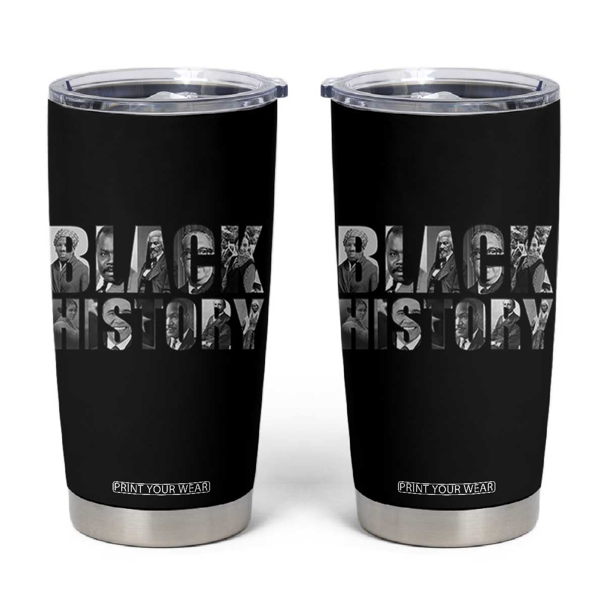 African American Leaders Tumbler Cup Black History Month Legends TS12 Black Print Your Wear