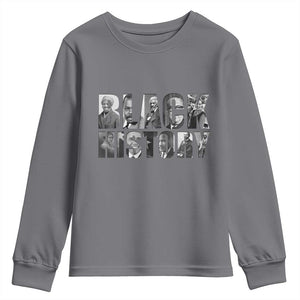 African American Leaders Youth Sweatshirt Black History Month Legends TS12 Charcoal Print Your Wear