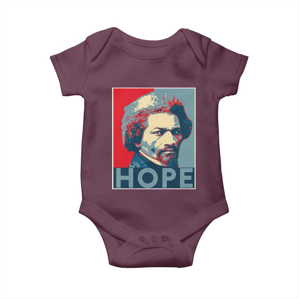 Frederick Douglass Hope Poster Baby Onesie African American Heritage TS12 Maroon Print Your Wear