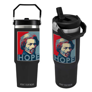 Frederick Douglass Hope Poster Flip Straw Tumbler African American Heritage TS12 One Size: 30 oz Black Print Your Wear