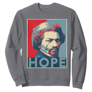 Frederick Douglass Hope Poster Sweatshirt African American Heritage TS12 Charcoal Print Your Wear