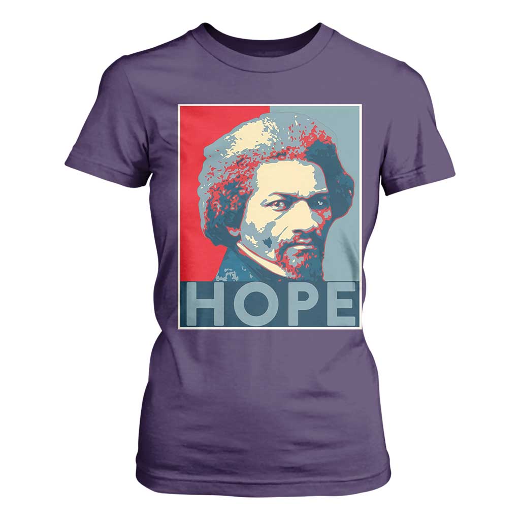 Frederick Douglass Hope Poster T Shirt For Women African American Heritage TS12 Purple Print Your Wear