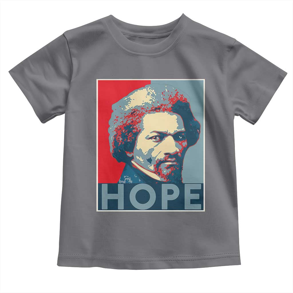 Frederick Douglass Hope Poster Toddler T Shirt African American Heritage TS12 Charcoal Print Your Wear