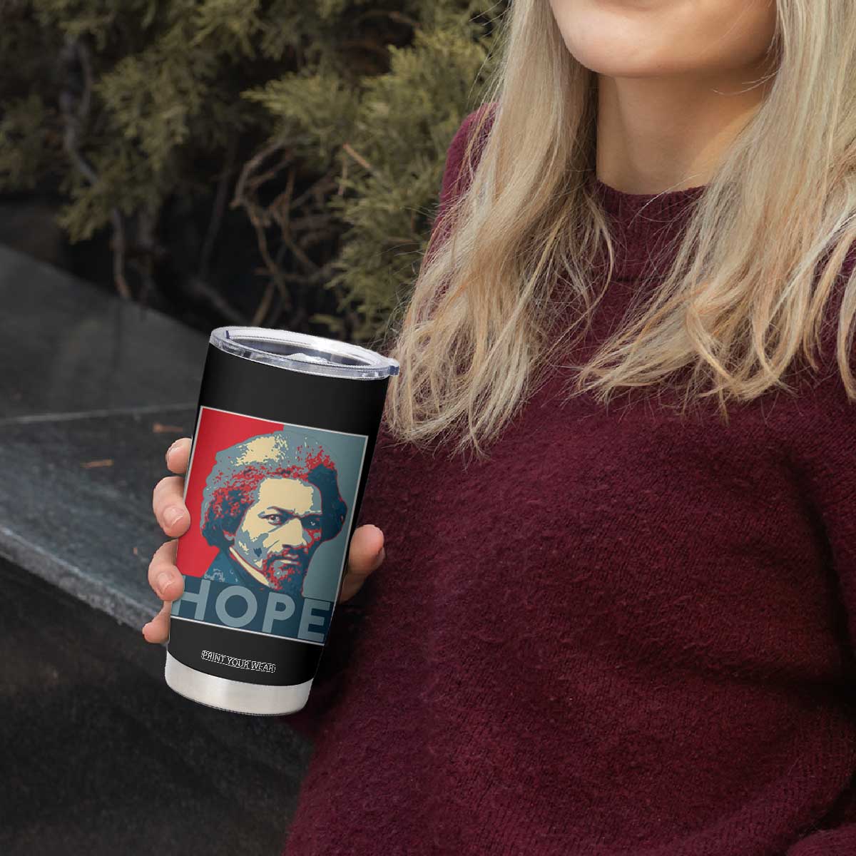 Frederick Douglass Hope Poster Tumbler Cup African American Heritage TS12 Print Your Wear