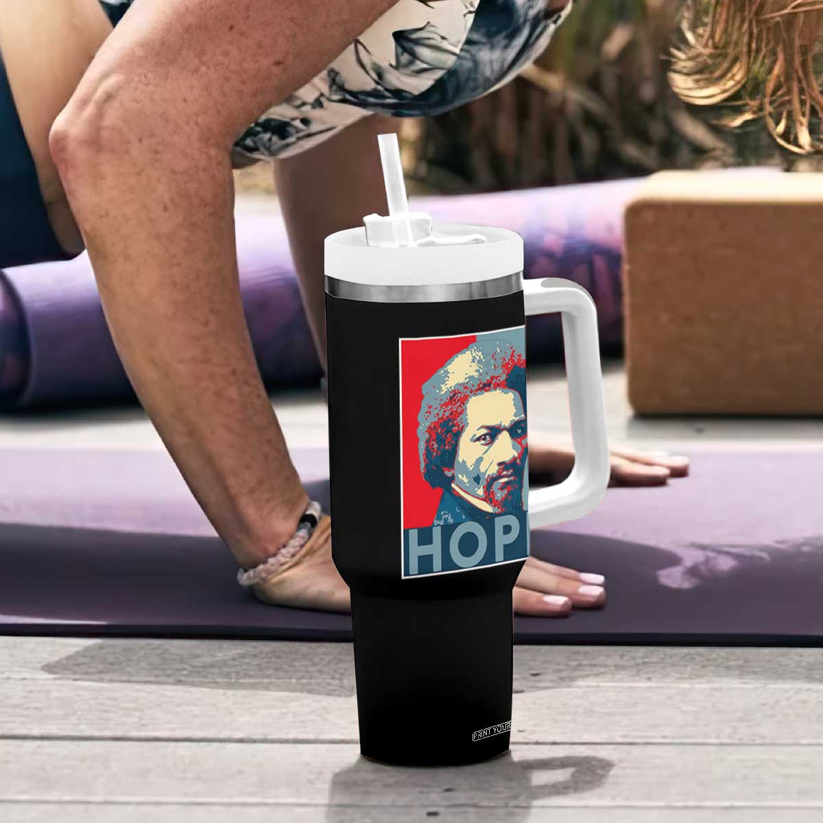 Frederick Douglass Hope Poster Tumbler With Handle African American Heritage TS12 Print Your Wear