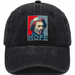 Frederick Douglass Hope Poster Washed Cotton Baseball Cap African American Heritage TS12 Print Your Wear