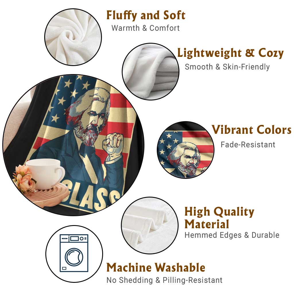 Frederick Douglass American Hero Throw Blanket Black History Month Gift TS12 Print Your Wear