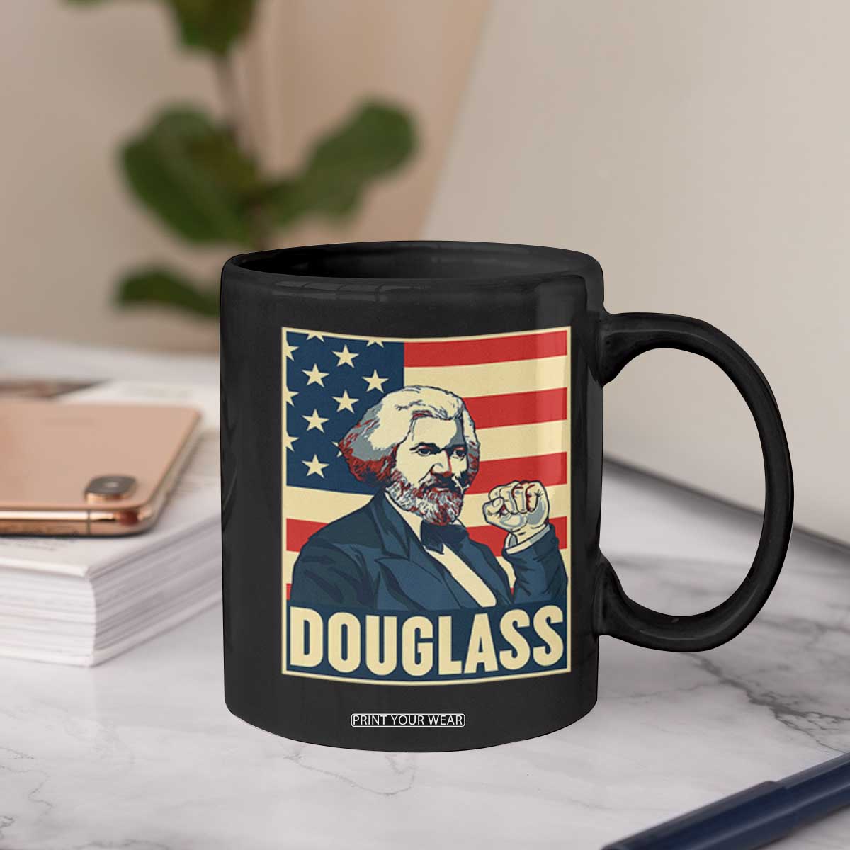 Frederick Douglass American Hero Coffee Mug Black History Month Gift TS12 Print Your Wear