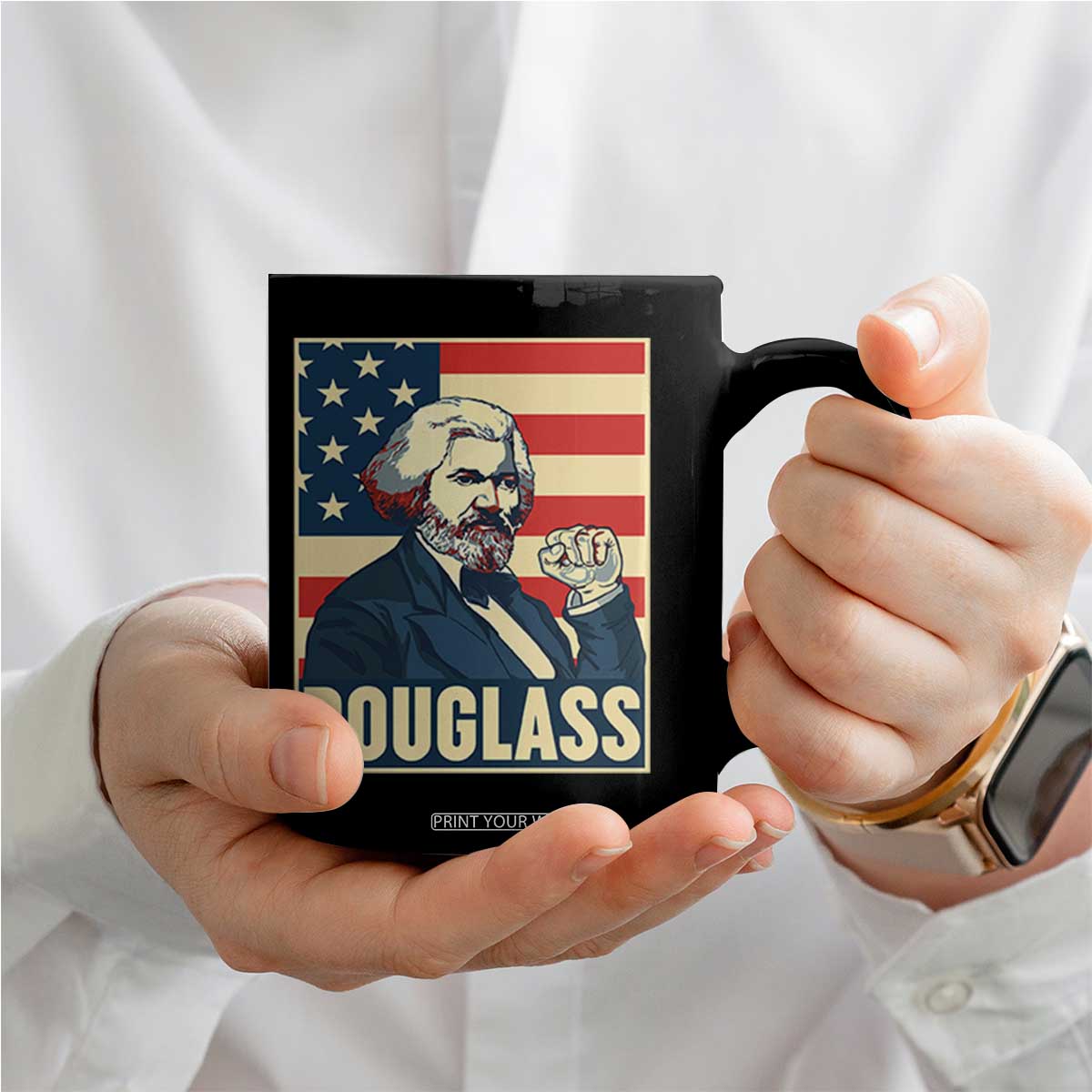 Frederick Douglass American Hero Coffee Mug Black History Month Gift TS12 Print Your Wear