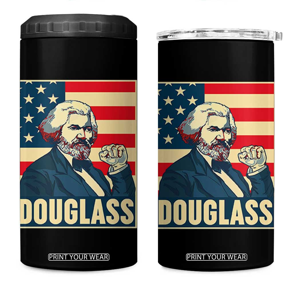 Frederick Douglass American Hero 4 in 1 Can Cooler Tumbler Black History Month Gift TS12 One Size: 16 oz Black Print Your Wear