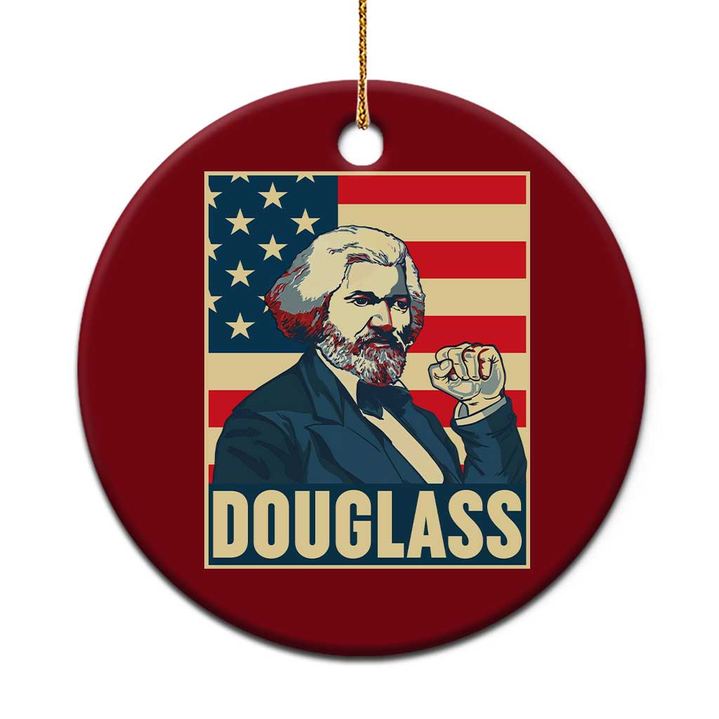 Frederick Douglass American Hero Ceramic Ornament Black History Month Gift TS12 1pc Red Print Your Wear