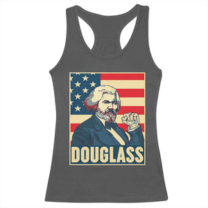 Frederick Douglass American Hero Racerback Tank Top Black History Month Gift TS12 Dark Heather Print Your Wear