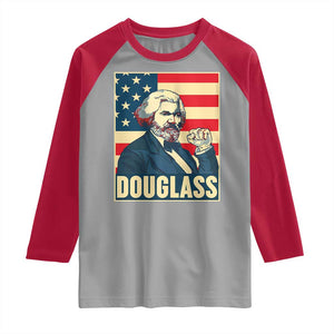Frederick Douglass American Hero Raglan Shirt Black History Month Gift TS12 Sport Gray Red Print Your Wear
