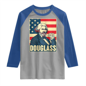 Frederick Douglass American Hero Raglan Shirt Black History Month Gift TS12 Sport Gray Royal Print Your Wear