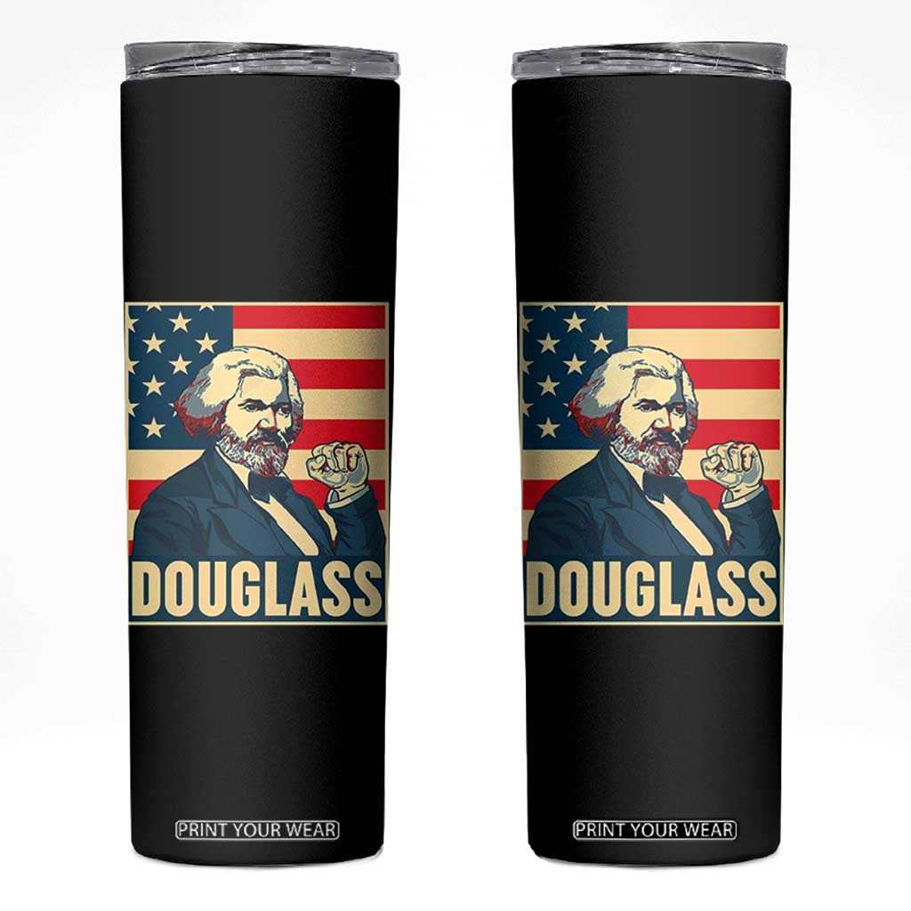 Frederick Douglass American Hero Skinny Tumbler Black History Month Gift TS12 Black Print Your Wear