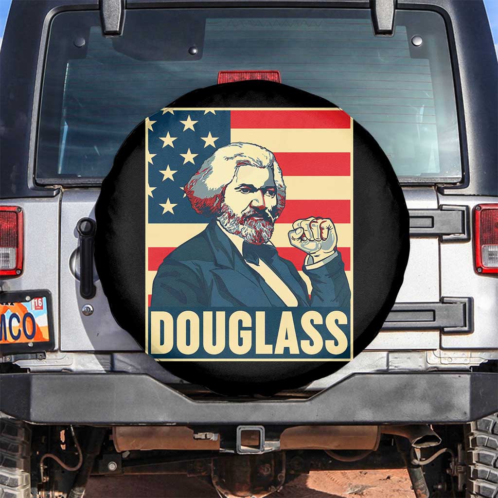 Frederick Douglass American Hero Spare Tire Cover Black History Month Gift TS12 No hole Black Print Your Wear