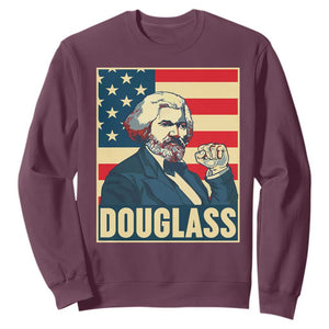 Frederick Douglass American Hero Sweatshirt Black History Month Gift TS12 Maroon Print Your Wear