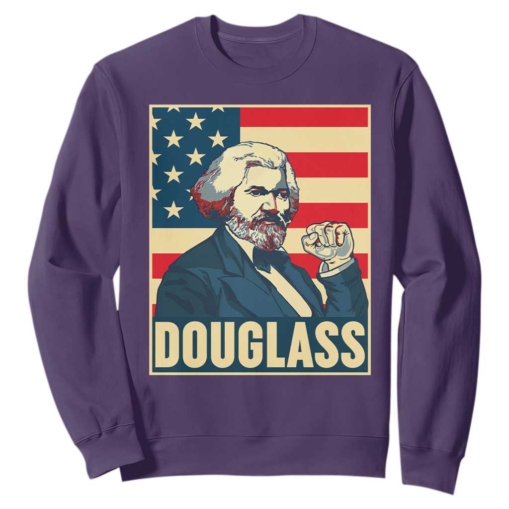 Frederick Douglass American Hero Sweatshirt Black History Month Gift TS12 Purple Print Your Wear