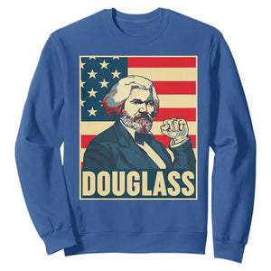 Frederick Douglass American Hero Sweatshirt Black History Month Gift TS12 Royal Blue Print Your Wear