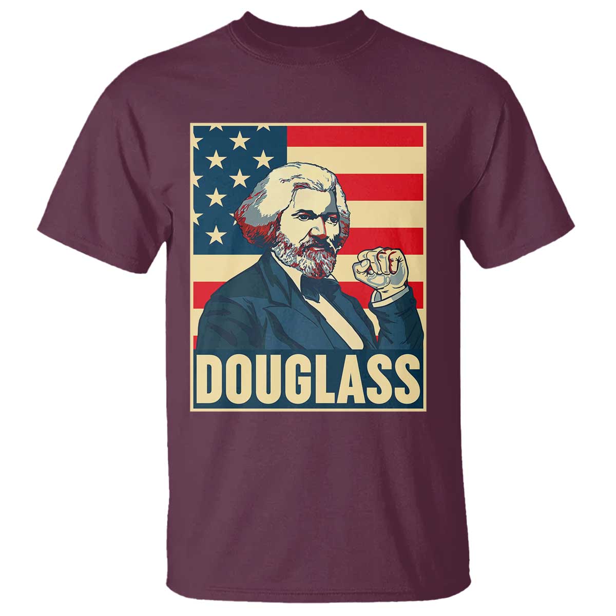 Frederick Douglass American Hero T Shirt Black History Month Gift TS12 Maroon Print Your Wear