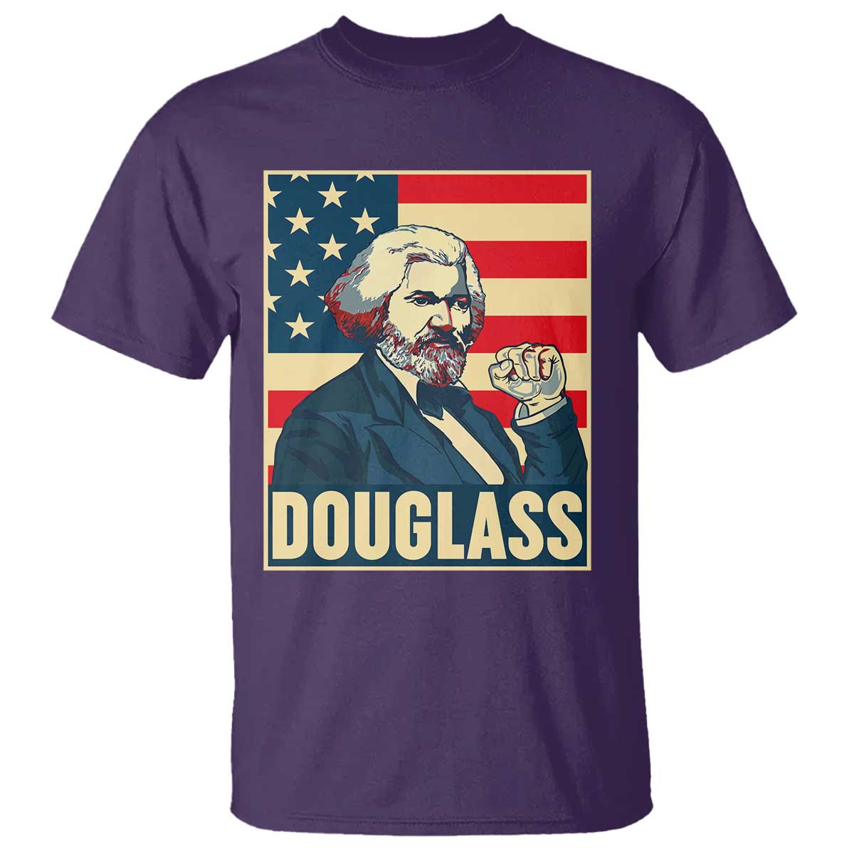 Frederick Douglass American Hero T Shirt Black History Month Gift TS12 Purple Print Your Wear