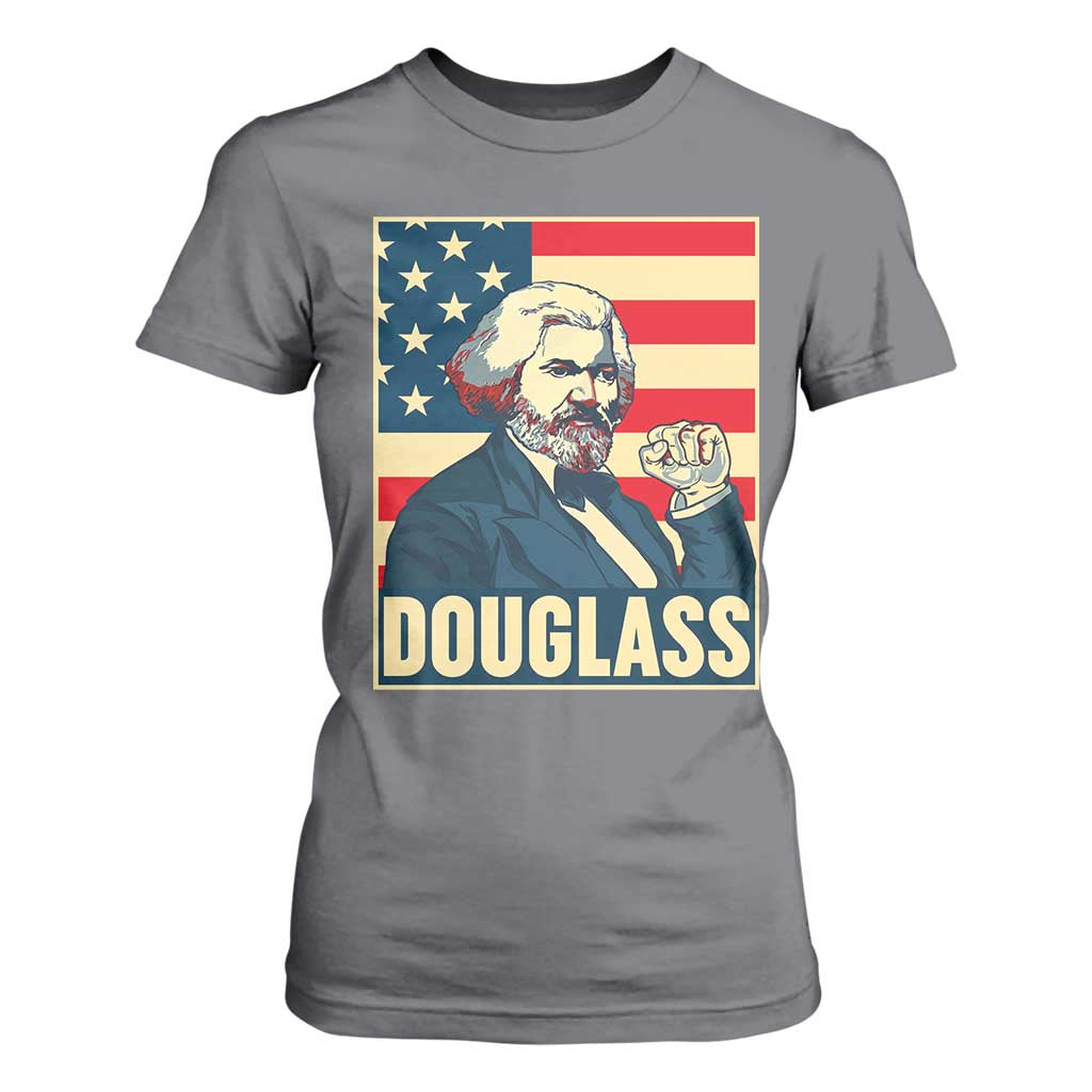 Frederick Douglass American Hero T Shirt For Women Black History Month Gift TS12 Charcoal Print Your Wear