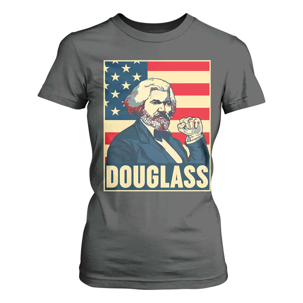 Frederick Douglass American Hero T Shirt For Women Black History Month Gift TS12 Dark Heather Print Your Wear