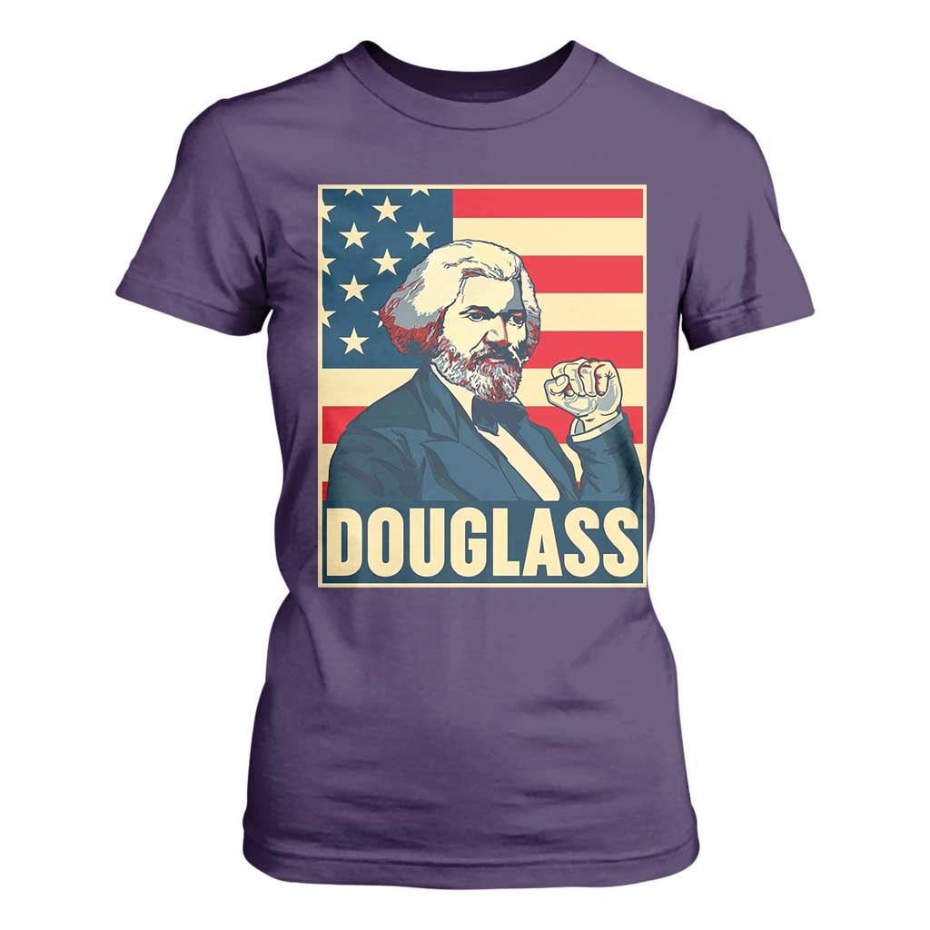 Frederick Douglass American Hero T Shirt For Women Black History Month Gift TS12 Purple Print Your Wear
