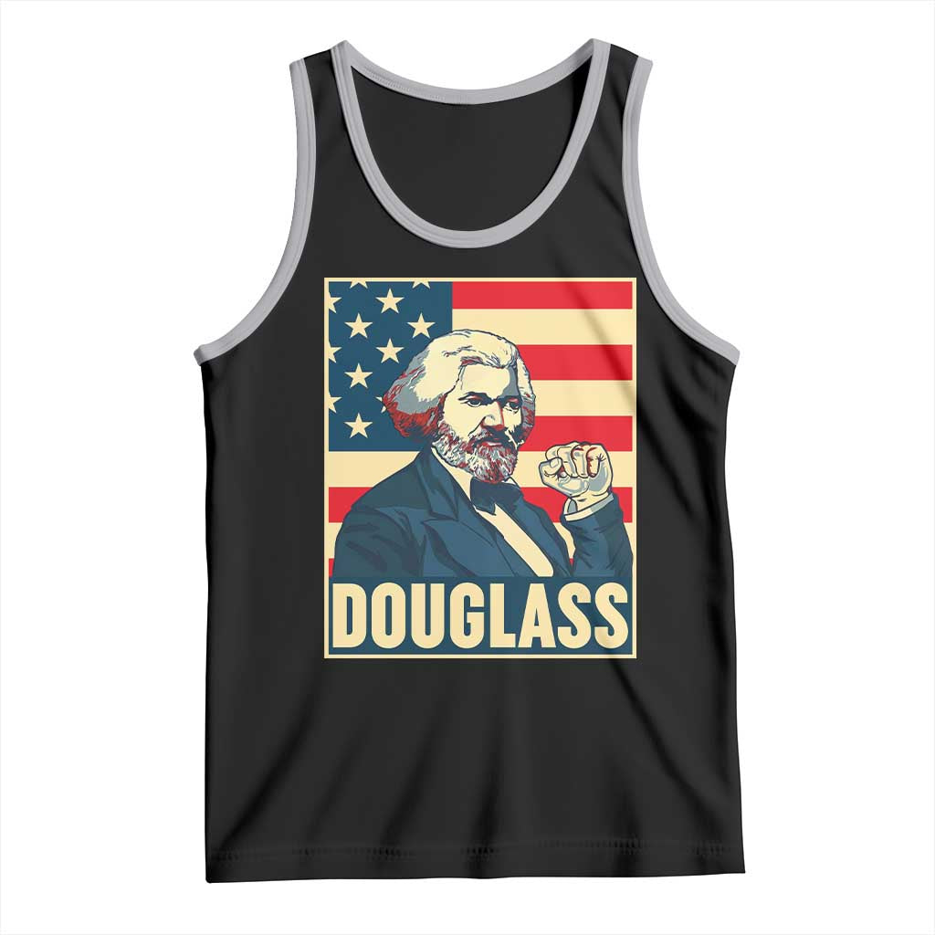Frederick Douglass American Hero Tank Top Black History Month Gift TS12 Black Athletic Heather Print Your Wear