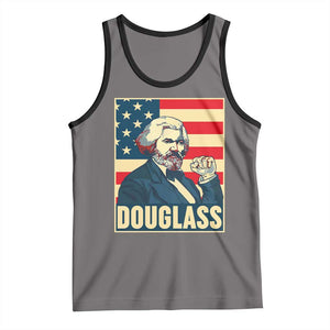 Frederick Douglass American Hero Tank Top Black History Month Gift TS12 Deep Heather Black Print Your Wear