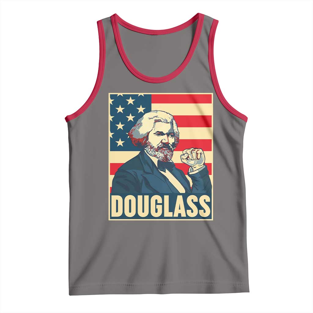 Frederick Douglass American Hero Tank Top Black History Month Gift TS12 Deep Heather Red Print Your Wear