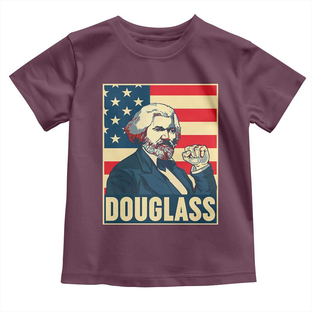 Frederick Douglass American Hero Toddler T Shirt Black History Month Gift TS12 Maroon Print Your Wear