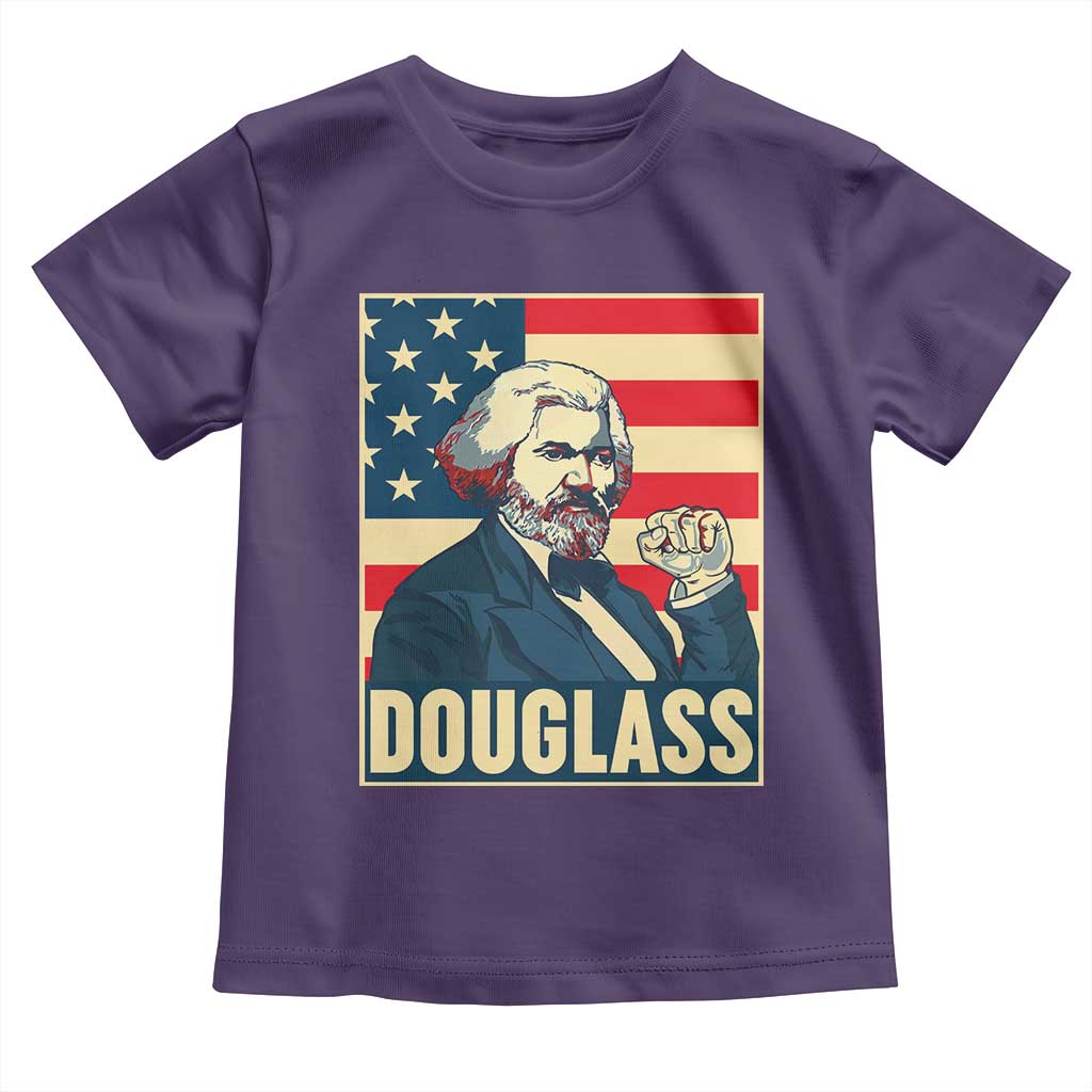Frederick Douglass American Hero Toddler T Shirt Black History Month Gift TS12 Purple Print Your Wear