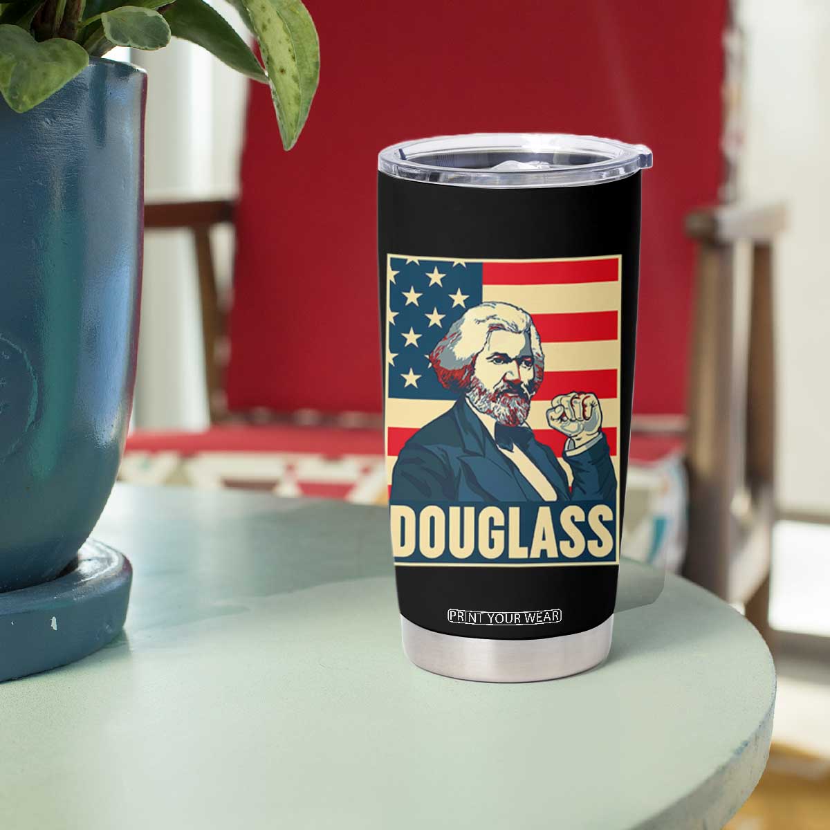 Frederick Douglass American Hero Tumbler Cup Black History Month Gift TS12 Print Your Wear
