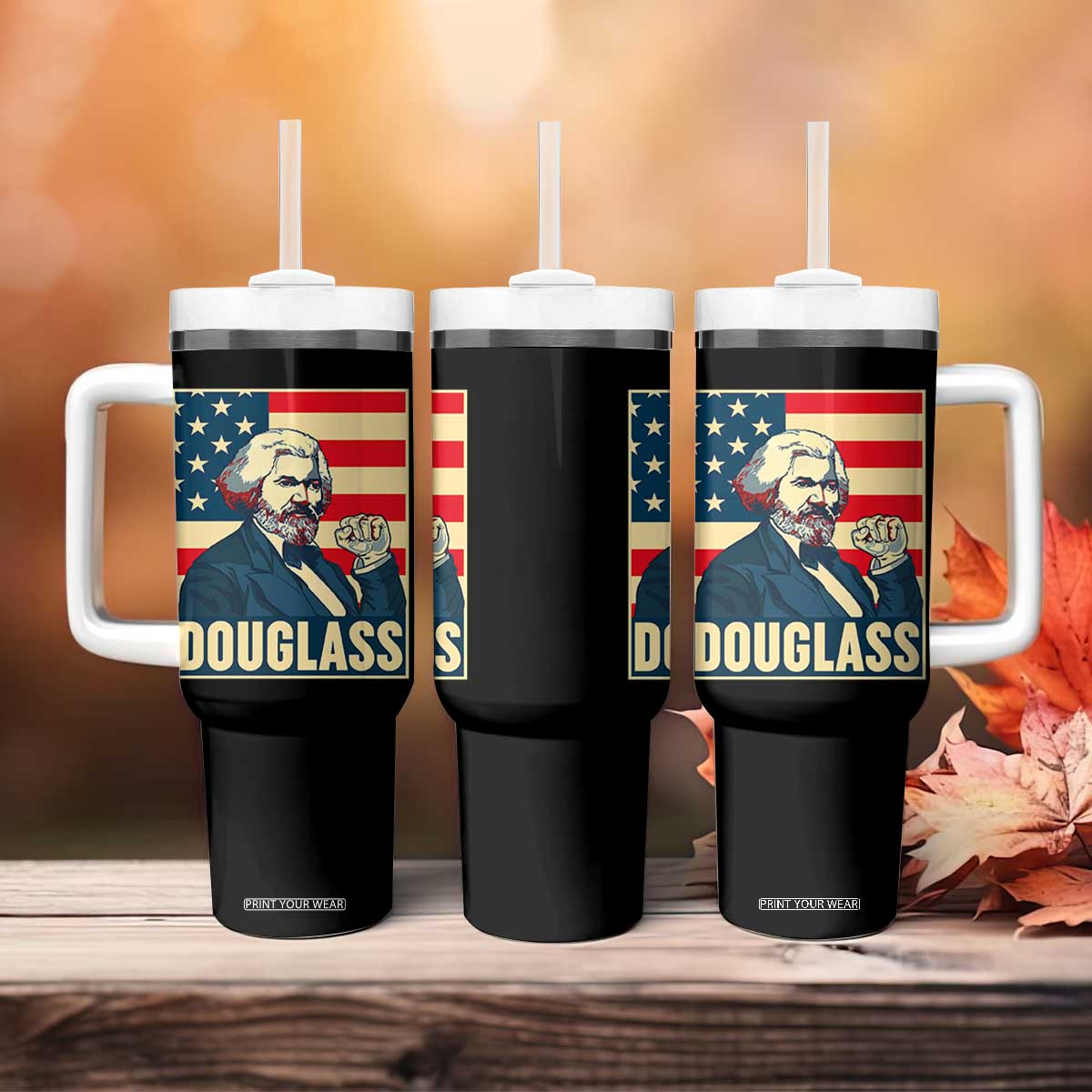 Frederick Douglass American Hero Tumbler With Handle Black History Month Gift TS12 Print Your Wear
