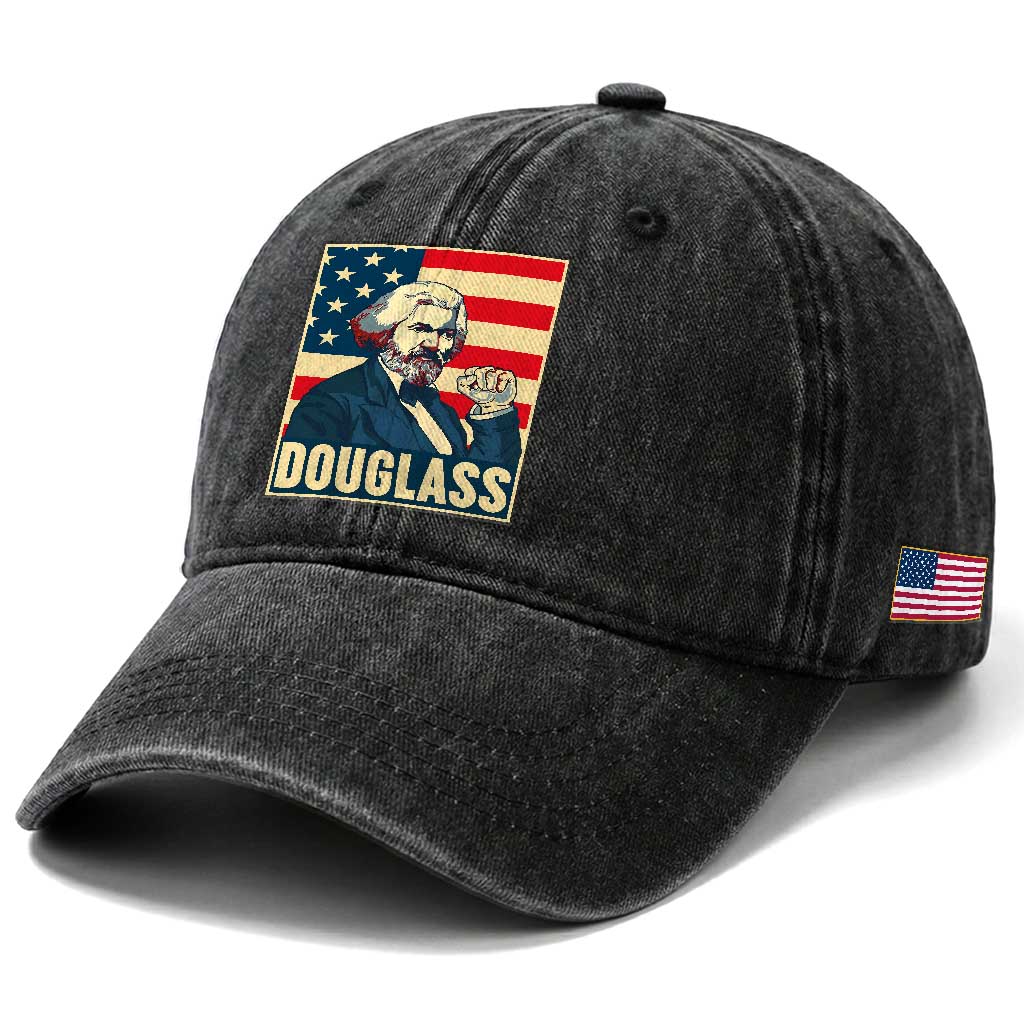 Frederick Douglass American Hero Washed Cotton Baseball Cap Black History Month Gift TS12 Print Your Wear