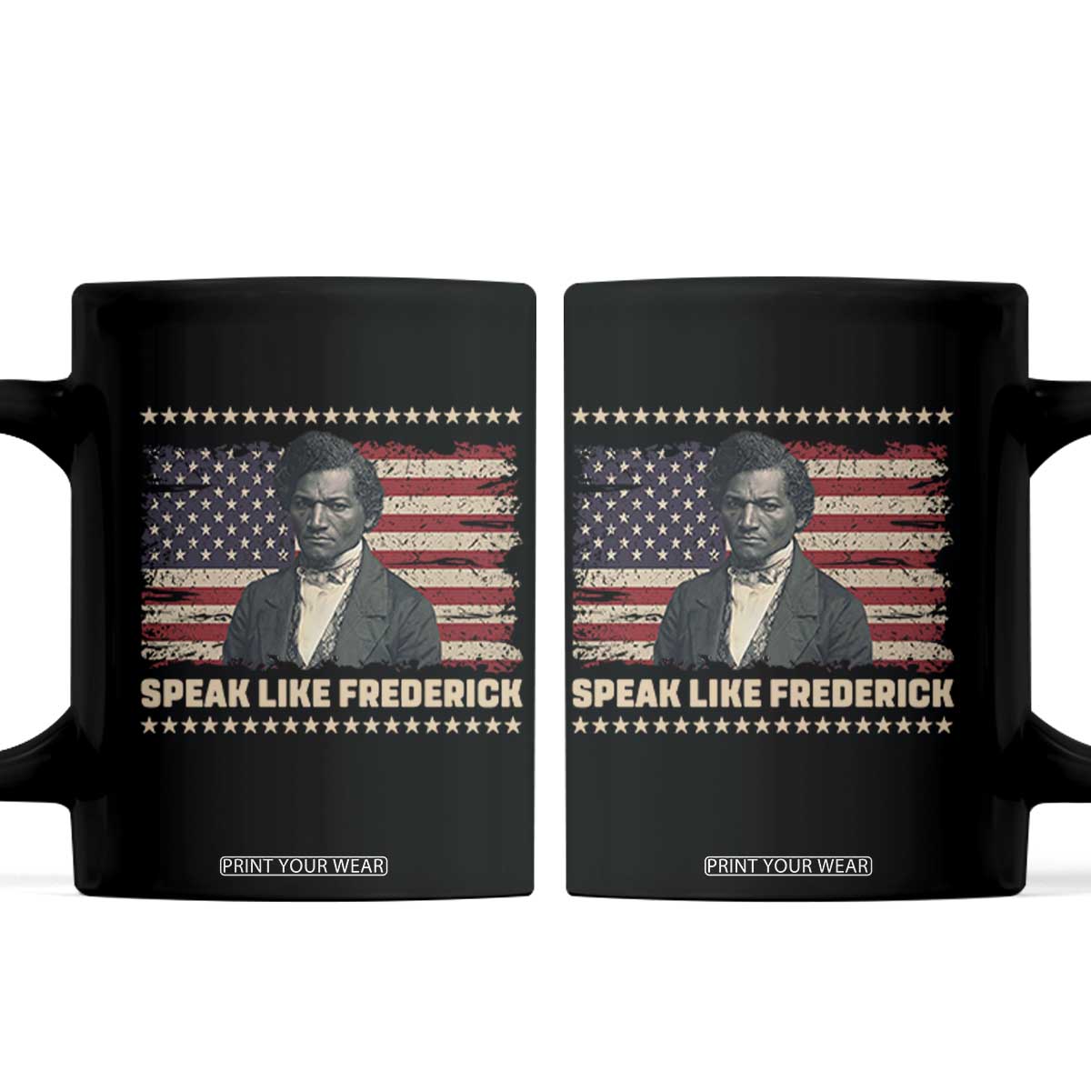 Speak Like Frederick Coffee Mug Black History Month Gift TS12 Black Print Your Wear