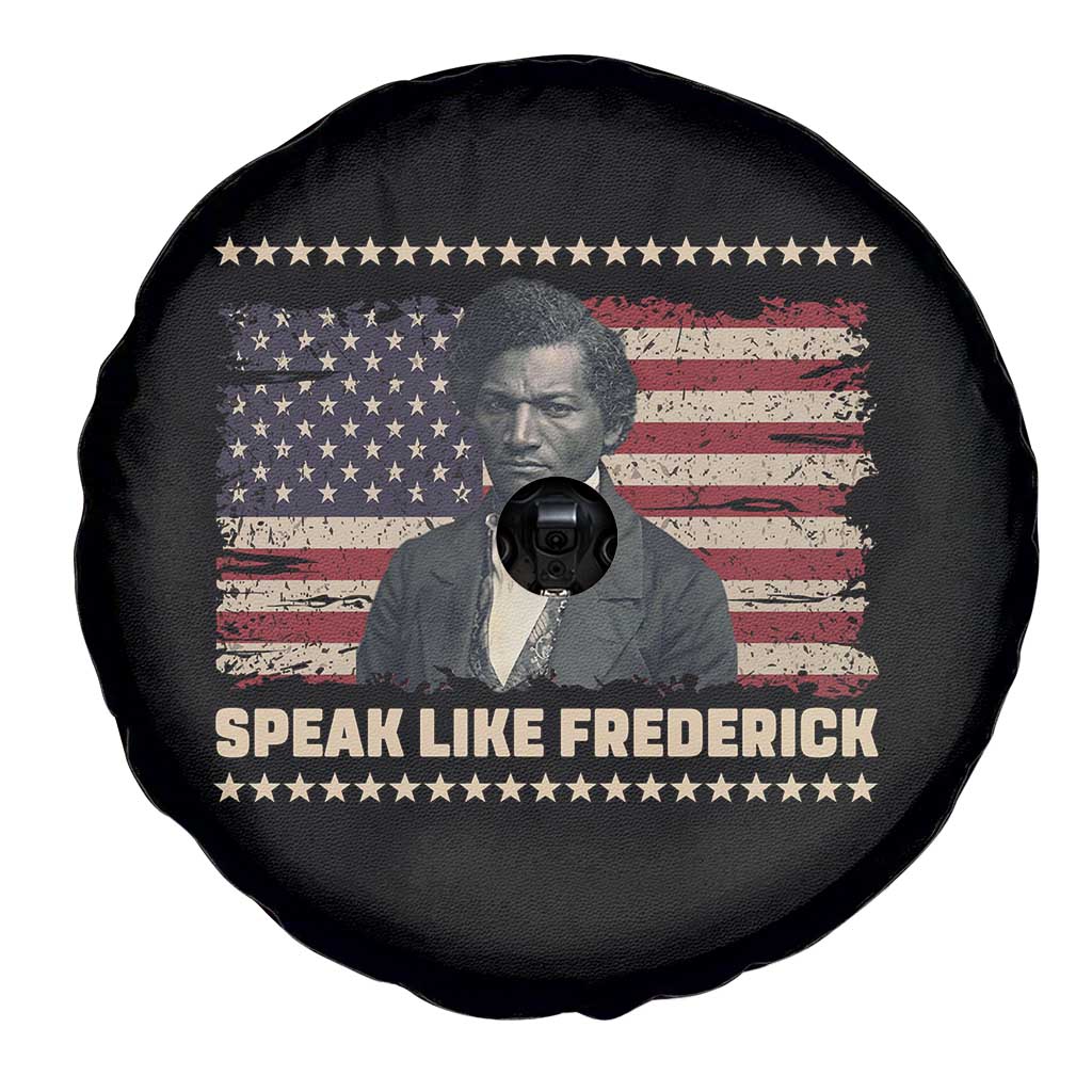 Speak Like Frederick Spare Tire Cover Black History Month Gift TS12 Print Your Wear