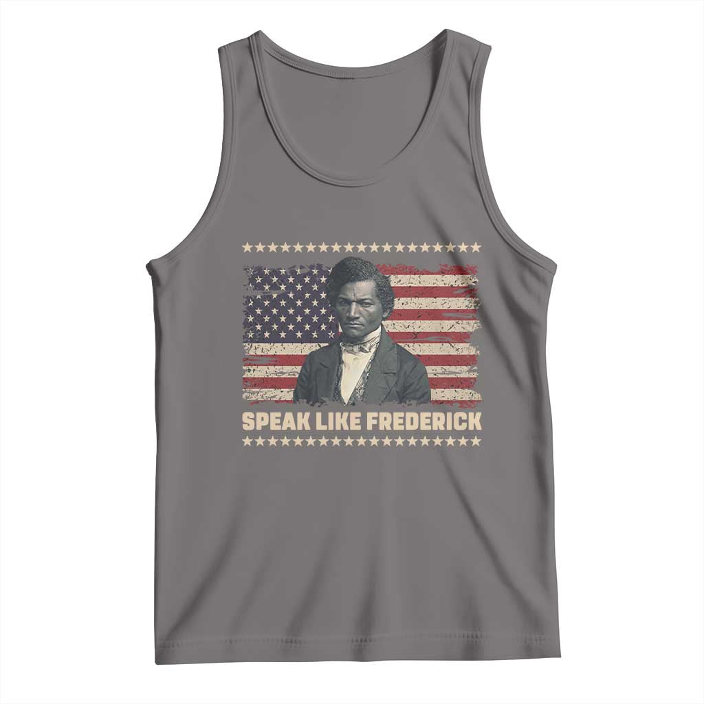 Speak Like Frederick Tank Top Black History Month Gift TS12 Deep Heather Print Your Wear