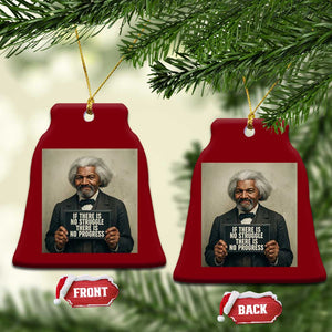 Frederick Douglass Quote Ceramic Ornament If There Is No Struggle There Is No Progress TS12 Print Your Wear