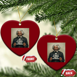 Frederick Douglass Quote Ceramic Ornament If There Is No Struggle There Is No Progress TS12 Print Your Wear