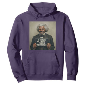 Frederick Douglass Quote Hoodie If There Is No Struggle There Is No Progress TS12 Purple Print Your Wear