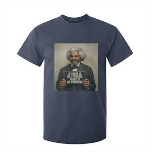 Frederick Douglass Quote T Shirt For Kid If There Is No Struggle There Is No Progress TS12 Navy Print Your Wear